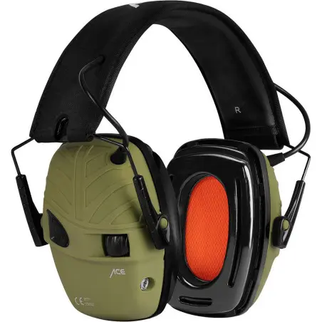 ACE Alpha electronic hearing protection - with gel pads and active noise amplification - SNR: 29 dB