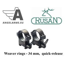 Rusan Weaver rings - 34 mm, quick-release