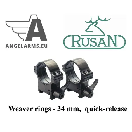 Rusan Weaver Ringe - 34 mm, Schnellspanner