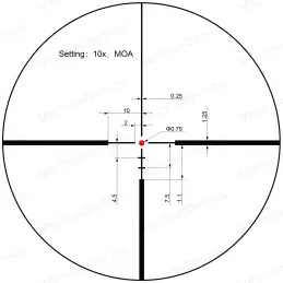 Vector Optics Continental ZOOM x8 2-16x50 SFP medības Tēmēklis ED