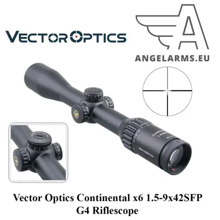 Vector Optics Continental x6 1.5-9x42SFP G4 Riflescope