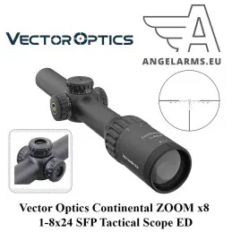 Vector Optics Continental ZOOM x8 1-8x24 SFP Tactical Scope ED