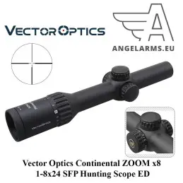 Vector Optics Continental ZOOM x8 1-8x24 SFP Hunting Scope ED