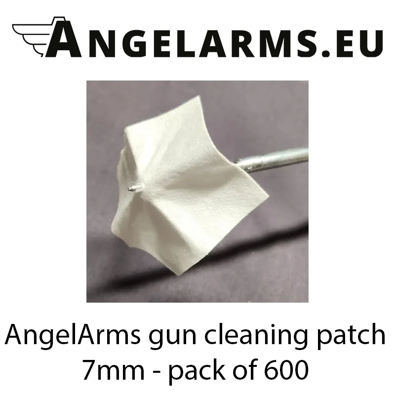 AngelArms pistolenreinigung patch 7mm - pack von 600 angelarms.eu