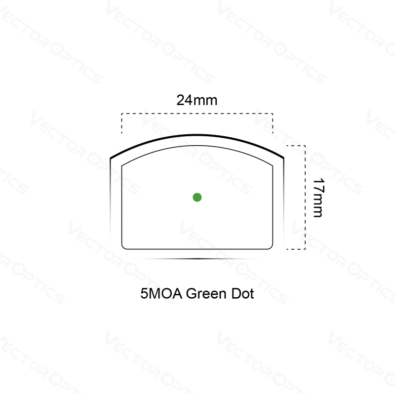 Vector Optics Frenzy 1x17x24 Pistole Grner Punkt Visier www.angelarms.eu