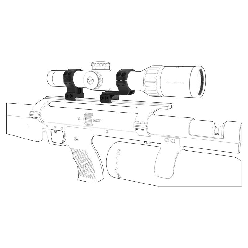 Vector Optics 30mm 1.25in Cantilever Weaver Ringe www.angelarms.eu