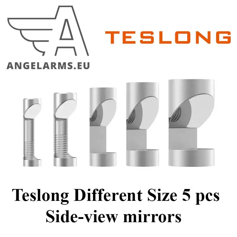 Teslong Different Size 5 pcs Side-view mirrors for NTG series rifle borescope (5mm and larger)