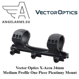 Vector Optics X-Accu 34mm Medium Profile One Piece Picatinny Mount. Monoblock. (V-8)