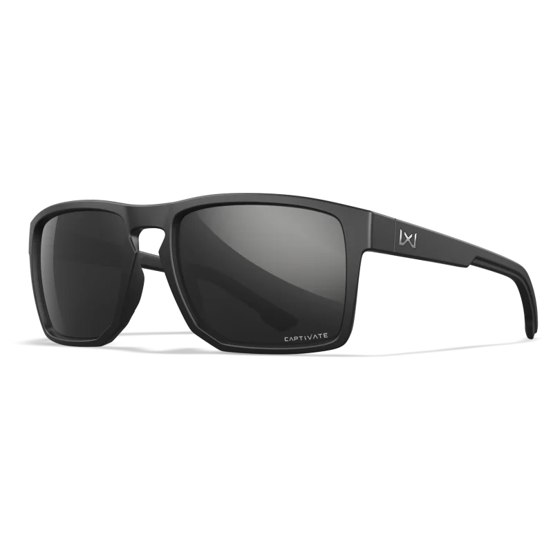 Wiley-X FOUNDER Captivate Polarized Black Mirror, Matte Black Frame