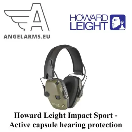 Howard Leight Impact Sport - Active capsule hearing protection for hunting and shooting sports - SNR: 25 dB