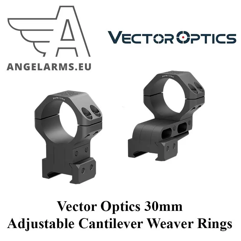 Vector Optics 30mm einstellbare Cantilever Weaver Ringe www.angelarms.eu