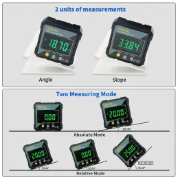 SHAHE Digital Electronic Level Digital Angle Fnder 4*90 ° Magnetic Inclinometer Protractor Precision Level Box For Woodworking