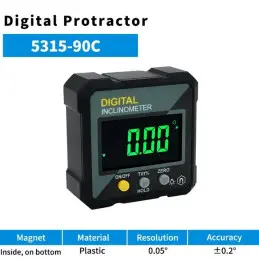 SHAHE Digital Electronic Level Digital Angle Fnder 4*90 ° Magnetic Inclinometer Protractor Precision Level Box For Woodworking