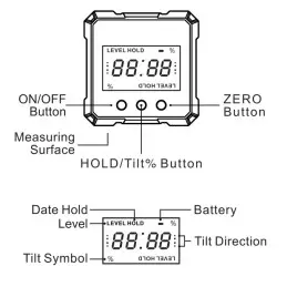 SHAHE Digital Electronic Level Digital Angle Fnder 4*90 ° Magnetic Inclinometer Protractor Precision Level Box For Woodworking