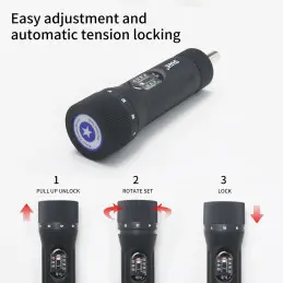 SHAHE 1/4" Drive Torque Screwdriver Wrench Set 10-70 In-lb 10 Pieces Bits Set for Maintenance Tools Bike Repairing and Mounting