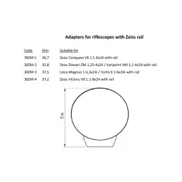 Rusan Q-R adapter for devices with thread M52x0.75 -56 mm