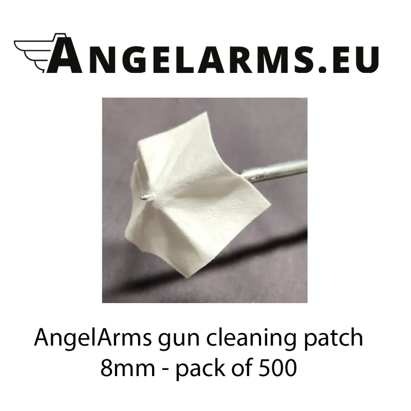 AngelArms gun cleaning patch 8mm - pack of 500