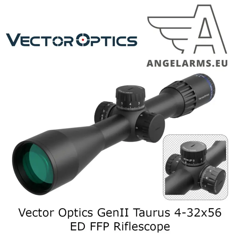 Vector Optics GenII Taurus 4-32x56 ED FFP Zielfernrohr www.angelarms.eu