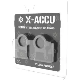 Vector Optics 30mm Stahl Weaver QD Ringe 1in Low Profile