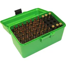 MTM H50-RM-10 - Deluxe Ammo Box 50 Round Handle 22-250 243 308