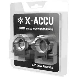 Vector Optics 30mm Steel Extreme Low QD Weaver Rings