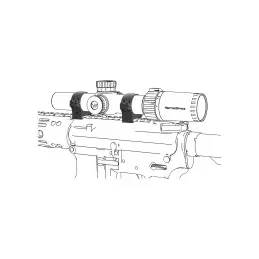 Vector Optics 30mm Stahl Extreme Low QD Weaver Ringe