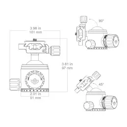 Vector Optics 38mm Ball Head Kit