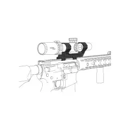 Vector Optics 30 mm 1-teilige, einstellbare, erweiterte Halterung Picatinny 