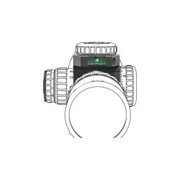 Vector Optics X-ACCU 34mm Quick-flip Turret Mark Magnifier Mount Ring with Level Bubble