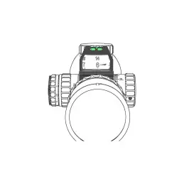 Vector Optics X-ACCU 30mm Quick-flip Turret Mark Magnifier Mount Ring with Level Bubble