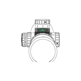 Vector Optics X-ACCU 30mm Quick-flip Turret Mark Magnifier Mount Ring with Level Bubble