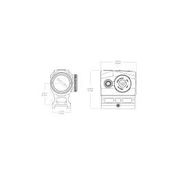 Vector Optics Scrapper 1x25 Mini slēgts sarkanā punkta tālskatis