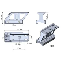 Vector Optics 1.0" Profile Cantilever Picatinny Riser Mount