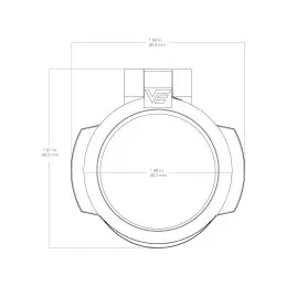 Vector Optics Transparent 37.5mm Scope Flip-Cap