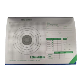 Long Range Rifleman's Correction Notebook MOA
