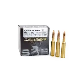 Sellier&Bellot 6,5 × 55 SE FMJBT 140grs/9.1g Ammunition