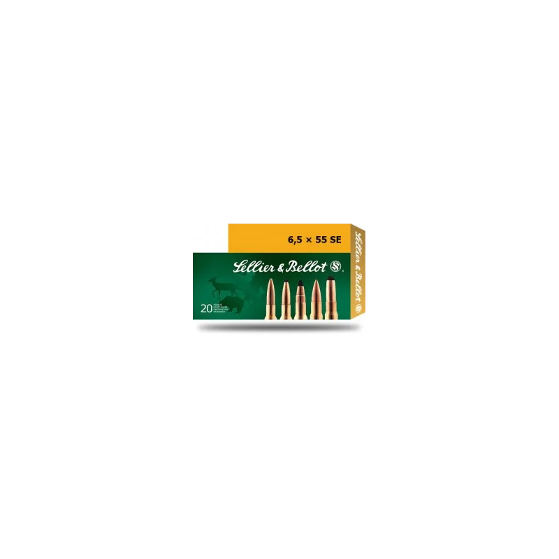 Sellier & Bellot 6,5 × 55 SE SP 140grs/9.1g Ammunition Sellier & Bellot 6,5 × 55 SE SP 140grs/9.1g Ammunition