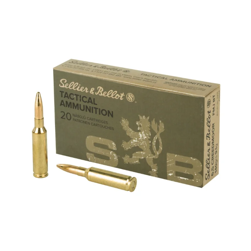 Sellier & Bellot 6,5 Creedmoor FMJBT 140 Grs Ammunition Sellier & Bellot 6,5 Creedmoor FMJBT 140 Grs Ammunition
