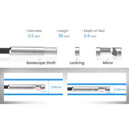 Teslong 36inch / 92cm WiFi Flexible Boreskop für Iphone Ipad Andriod mit Wifi Adapter