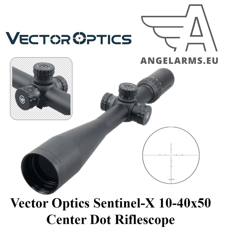 Vector Optics Sentinel-X 10-40x50 Center Dot Riflescope Vector Optics Sentinel-X 10-40x50 Center Dot Riflescope