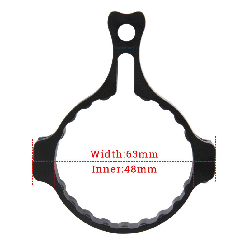 Vector Optics 48mm Continental Riflescope Power Ring Throw Level Vector Optics 48mm Continental Riflescope Power Ring Throw Level