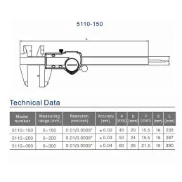 Digital Vernier Caliper 0-150mm SHAHE