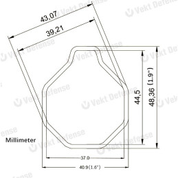 Vector Optics Carbon Fiber 15" M-LOK Slim Handguard