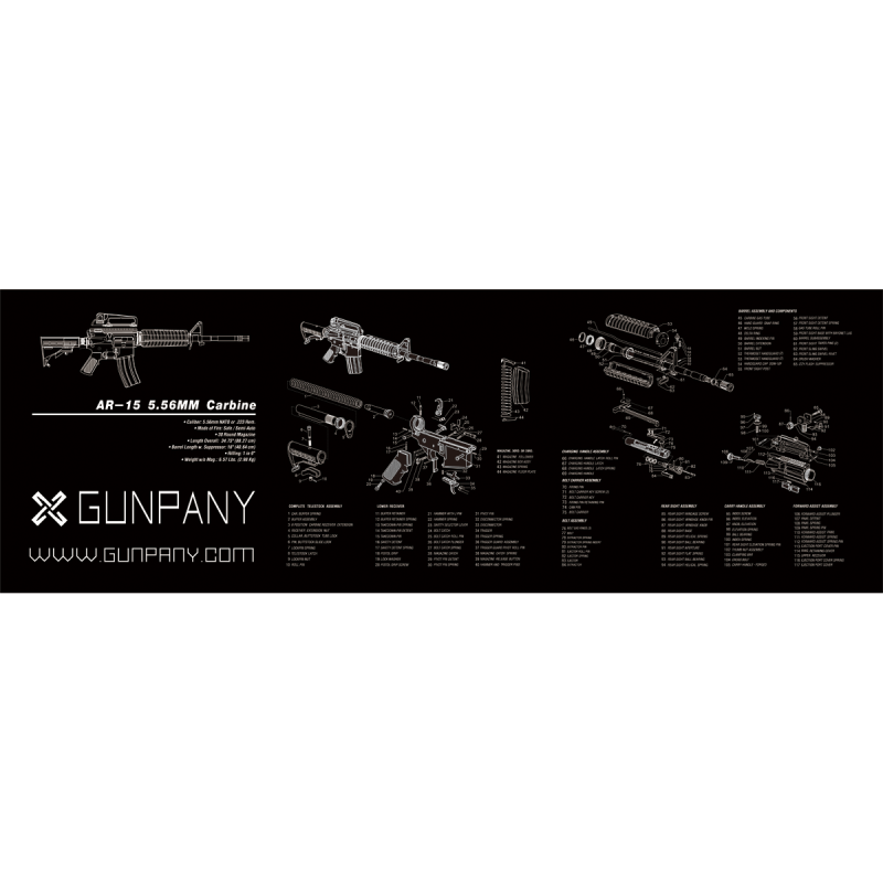 Vector Optics Gunpany AR15 Gun Cleaning Bench Mat Vector Optics Gunpany AR15 Gun Cleaning Bench Mat
