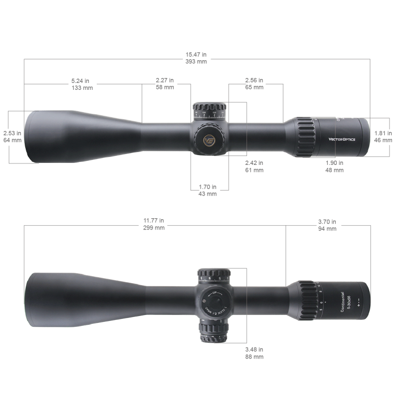 Vector Optics Continental 5-30x56 FFP MBR 34mm Riflescope Range ED www.angelarms.eu