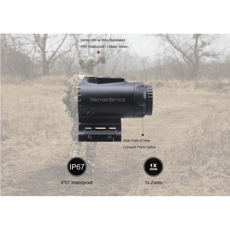 Vector Optics PARAGON 1×16 MICRO Призматический прицел для охоты Vector Optics Paragon 1x16