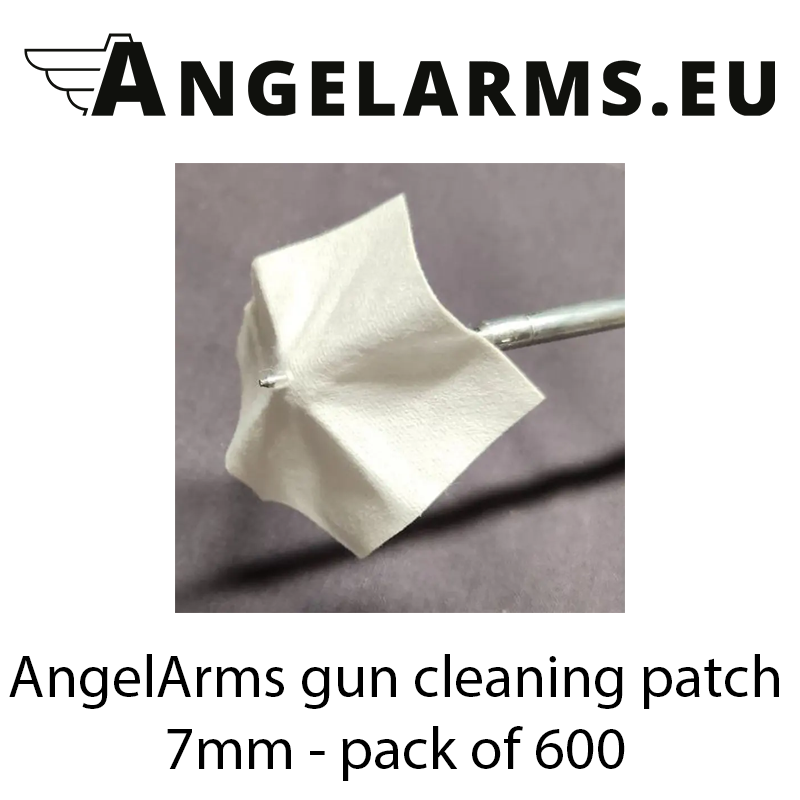 AngelArms gun cleaning patch 7mm - pack of 600 AngelArms gun cleaning patch 7mm - pack of 600