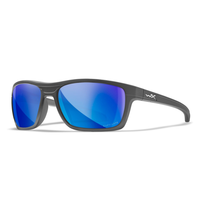Wiley-X WX Kingpin sunglasses (Matte Graphite/CAPTIVATE™ Polarized Blue Mirror) Wiley-X WX Kingpin sunglasses (Matte Graphite/CAPTIVATE™ Polarized Blue Mirror)
