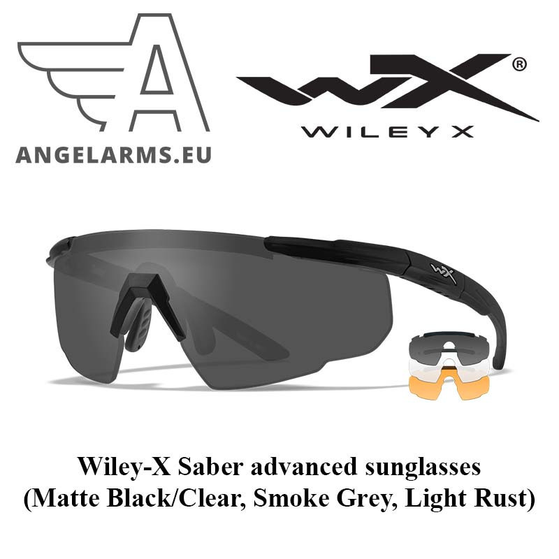 Wiley-X Saber advanced sunglasses (Matte Black/Clear, Smoke Grey, Light Rust) Wiley-X Saber advanced sunglasses (Matte Black/Clear, Smoke Grey, Light Rust)