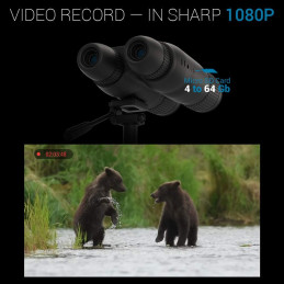 ATN Binox-4T 640-1-10x, 640x480, 19mm, Thermal Binocular with Laser range  finder, Full HD Video rec, WiFi, Smooth zoom